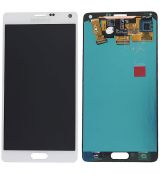 Samsung Note 4 Galaxy N910F originální LCD displej + dotyk White / bílý (Service Pack) - GH97-16565A