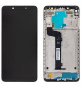 Xiaomi Redmi Note 5 originální LCD displej + dotyk + přední kryt / rám Black / černý (Service Pack) - 560610027033