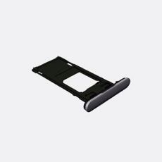 Držák SIM a SD karty s krytkou (černý) Xperia X Compact / F5321 - 1304-1918