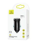 USAMS CC095 Fast 18W PD 3.0 USB Autodobíječ Black (EU Blister)