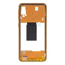 Samsung A40 Galaxy A405F originální střední díl / rám Orange / oranžový (Service Pack) - GH97-22974D