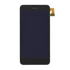 Nokia Lumia 630 / 635 dotyková deska + LCD displej + přední kryt Black - 00812Q0