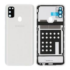 Originální Samsung M30s / M307F kryt baterie bílý (Service Pack) - GH98-44841C