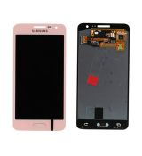Samsung A3 2017 Galaxy A320F originální LCD displej + dotyk Pink / růžový (Service Pack) - GH97-19732D