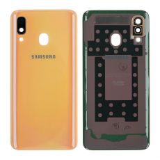 Samsung A40 Galaxy A405F originální kryt baterie Coral / oranžový (Service Pack) - GH82-19406D