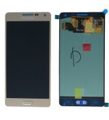 Samsung A5 2015 Galaxy A500F originální LCD displej + dotyk Gold / zlatý (Service Pack) - GH97-16679F