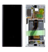 Samsung Note 10+ Galaxy N975F originální LCD displej + dotyk + přední kryt / rám White / bílý (Service Pack) - GH82-20838B, GH82-20900B