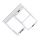 Samsung A20e Galaxy A202F originální držák SIM / SD White / bílý (Service Pack) - GH98-44377B