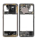 Samsung A51 Galaxy A515F originální střední kryt rám Crush Black / černý - GH98-45033B