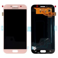 Samsung A5 2017 Galaxy A520F originální LCD displej + dotyk Pink / růžový (Service Pack) - GH97-19733D