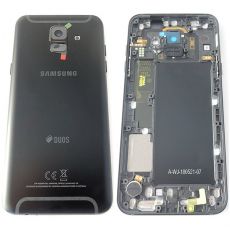 Samsung A6 2018 Galaxy A600F originální DUAL kryt baterie Black / černý (Service Pack) - GH82-16423A