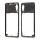 Samsung A7 2018 Galaxy A750F originální střední kryt / rám Black / černý (Service Pack) - GH98-43585A