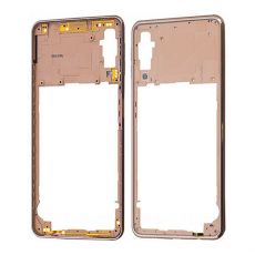 Samsung A7 2018 Galaxy A750F originální střední kryt / rám Gold / zlatý (Service Pack) - GH98-43585C