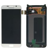 Samsung S6 Galaxy G920F originální LCD displej + dotyk White / bílý (Service Pack) - GH97-17260B