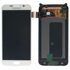 Samsung S6 Galaxy G920F originální LCD displej + dotyk White / bílý (Service Pack) - GH97-17260B