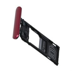 Sony Xperia 5 / J8210, J9210 originální DUAL SIM / SD držák Red / červený - 1319-9444