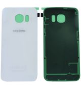 Samsung S6 Edge Galaxy G925F originální zadní kryt baterie White / bílý (Service Pack) - GH82-09602B