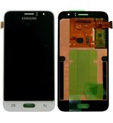 Samsung J1 2016 Galaxy J120F originální LCD displej + dotyk White / bílý (Service Pack) - GH97-18224A