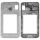 Samsung J1 2016 Galaxy J120F originální střední kryt / rám White / bílý (Service Pack) - GH98-38929A