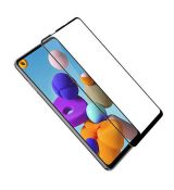 Tvrzené sklo 2,5D Black / černé na LCD pro Samsung Galaxy A21s / A217F