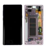 Samsung Note 9 Galaxy N960F originální LCD displej + dotyk + přední kryt / rám Lavender purple / fialová (Service Pack) - GH97-22269E
