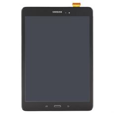 Samsung Tab A 4G 9.7 Galaxy T555 originální LCD displej + dotyk + přední kryt / rám Black / černý (Service Pack) - GH97-17424D