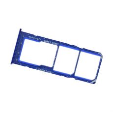 Samsung A10 Galaxy A105F originální držák SIM / SD karty Blue / modrý (Service Pack) - GH98-44169B