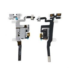 iPhone 4S flex kabel + audio konektor White / bílý (Bulk)