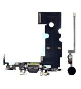 iPhone 8 universal flex dobíjení + konektor + mikrofon + home flex White / bílý (Bulk)