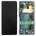 Samsung S10 Lite Galaxy G770F originální LCD displej + dotyk + přední kryt / rám Black / černý (Service Pack) - GH82-21992A
