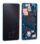 Xiaomi Mi 9T, 9T Pro originální LCD displej + dotyk + přední kryt / rám Blue / modrý (Service Pack) - 561010032033