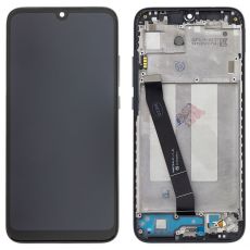 Xiaomi Redmi 7 originální LCD displej + dotyk + přední kryt / rám Black / černý (Service Pack) - 560610096033