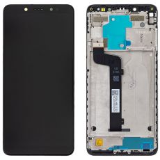 Xiaomi Redmi Note 5 originální LCD displej + dotyk + přední kryt / rám Black / černý (Service Pack) - 560610027033