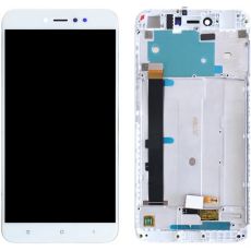 Xiaomi Redmi Note 5A Prime originální LCD displej + dotyk + přední kryt / rám White / bílý (Service Pack)