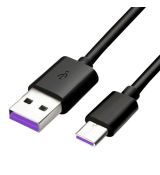 Huawei HL1289 originální Type-C datový kabel USB 3.1 Black / černý (Bulk)