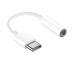 CM20 Huawei adapter Type-C - audio Jack 3.5 mm White / bílý