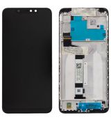 Xiaomi Redmi Note 6 Pro originální LCD displej + dotyk + přední kryt / rám Black / černý (Bulk)