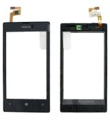 Nokia Lumia 520/525 originální LCD displej + dotyk + přední kryt / rám Black / černý (Service Pack) - 00809L1