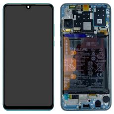 Huawei P30 Lite originální LCD displej + dotyk + přední kryt / rám Breathing Crystal (Service Pack) - 02353FQK