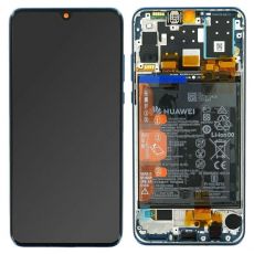 Huawei P30 Lite New Edition originální LCD displej + dotyk + přední kryt / rám Black / černý (Service Pack) - 02352PJM