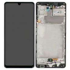 Samsung A42 5G Galaxy A426B originální LCD displej + dotyk + přední kryt / rám Black / černý (Service Pack) - GH82-24375A, GH82-24376A