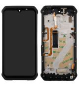 Ulefone Armor 9, 9E originální LCD displej + dotyk + přední kryt / rám Black / černý (Bulk)