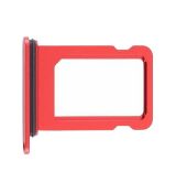 iPhone 12, 12 mini SIM tray - držák Red / červený (Bulk)