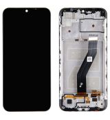 Motorola Moto E6s (2020) originální LCD displej + dotyk + přední kryt / rám Black / černý (Service Pack) - 5D68C16500