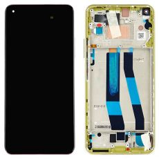 Xiaomi Mi 11 Lite originální LCD displej + dotyk + přední kryt / rám Yellow / žlutý (Service Pack) - 56000J00K900