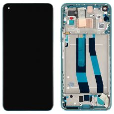 Xiaomi Mi 11 Lite originální LCD displej + dotyk + přední kryt / rám Green / zelený (Service Pack) - 56000H00K900
