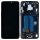 OnePlus 6 originální LCD displej + dotyk + přední kryt / rám Black / černý (Bulk)