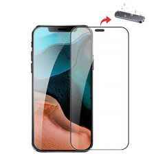 Tvrzené sklo 2.5D antistatic + prachovka sluchátka pro iPhone 13, 13 Pro