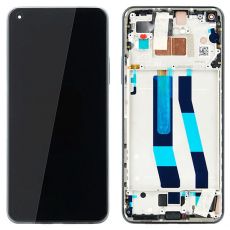 Xiaomi Mi 11 Lite originální LCD displej + dotyk + přední kryt / rám Black / černý (Service Pack) - 56000200K900, 56000K00K900