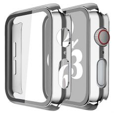 Apple Watch 42mm ochranné pouzdro + tvrzené sklo Silver / lesklá stříbrná (Bulk)